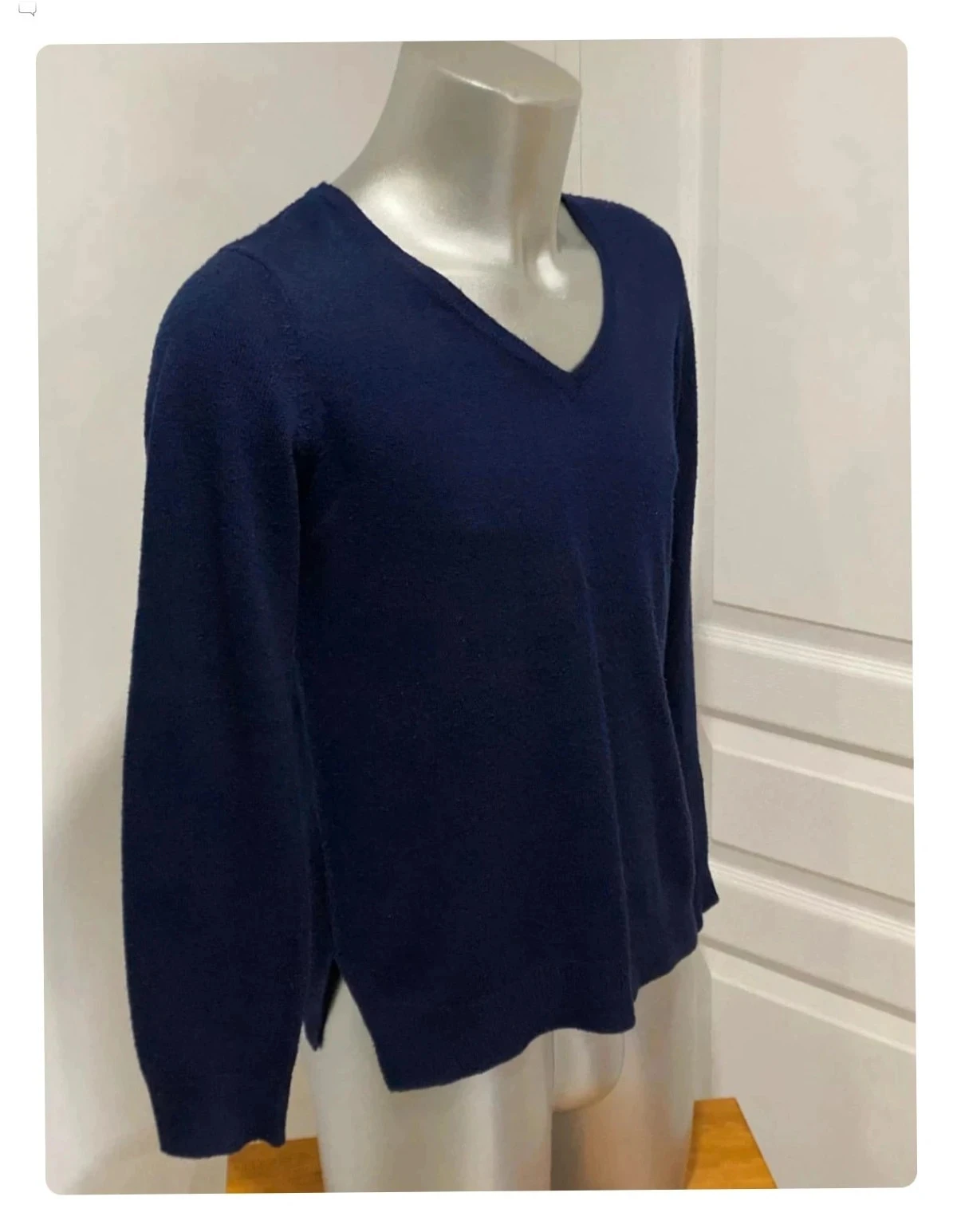 Jersey de cuello en V para hombre Tissaia Basics talla 42/44 azul marino – photo 3